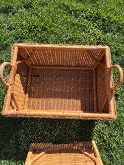 Large Wicker Basket Basket with Handles