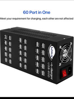 New box- 60 port USB multifunctional charger