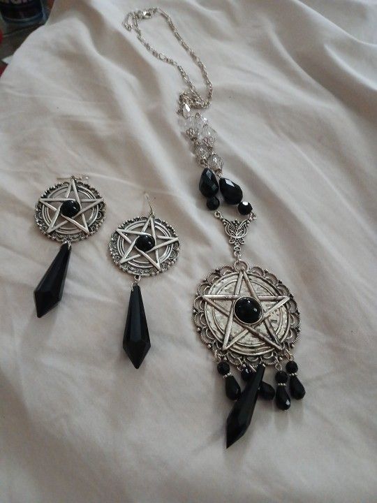 Earrings And A Necklace