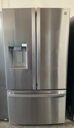 Kenmore 3-Door Stainless Steel Refrigerator Fridge
