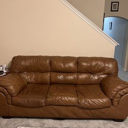 Leather Brown Couches
