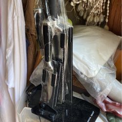 Sharper Image Knifes And Base 5 