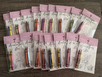 Wild One First Birthday Party Favor Coloring Packs