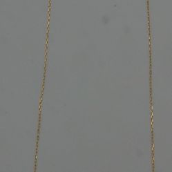 14KT YELLOW GOLD ELONGATED CHAIN 22 INCHES LONG 3.9 GRAMS  866814-2 
