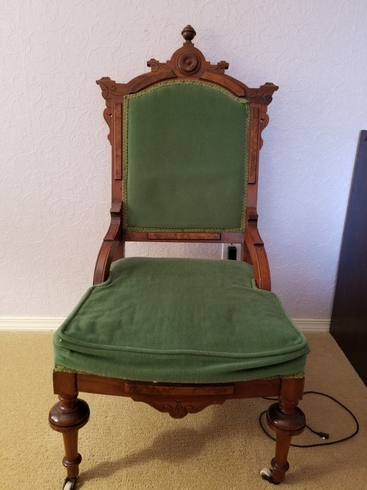 Antique chair. Needs new seat cushion.