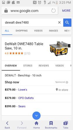 Dewalt table saw