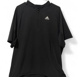 Adidas Tennis Half-Zip Shirt – Black (L)