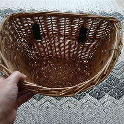 Bicycle woven basket