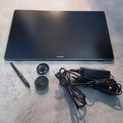 HUION Kamvas 22 Plus QLED Drawing Tablet with Full-Laminated Screen USB-C Connection, with Tilt.