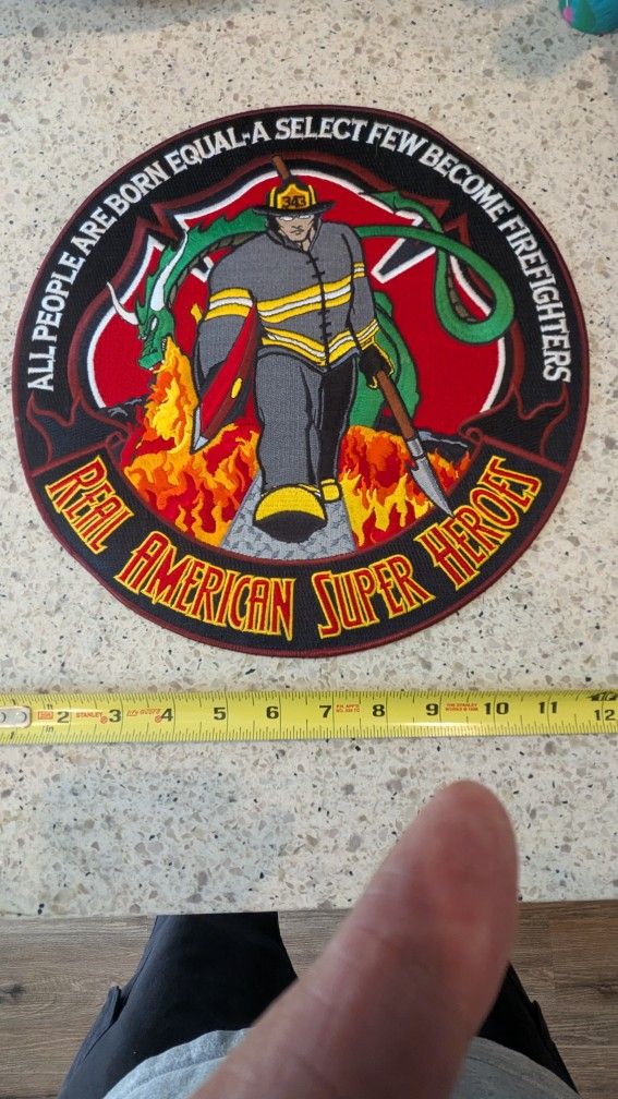 Fireman Patch New 12" Round 75.00