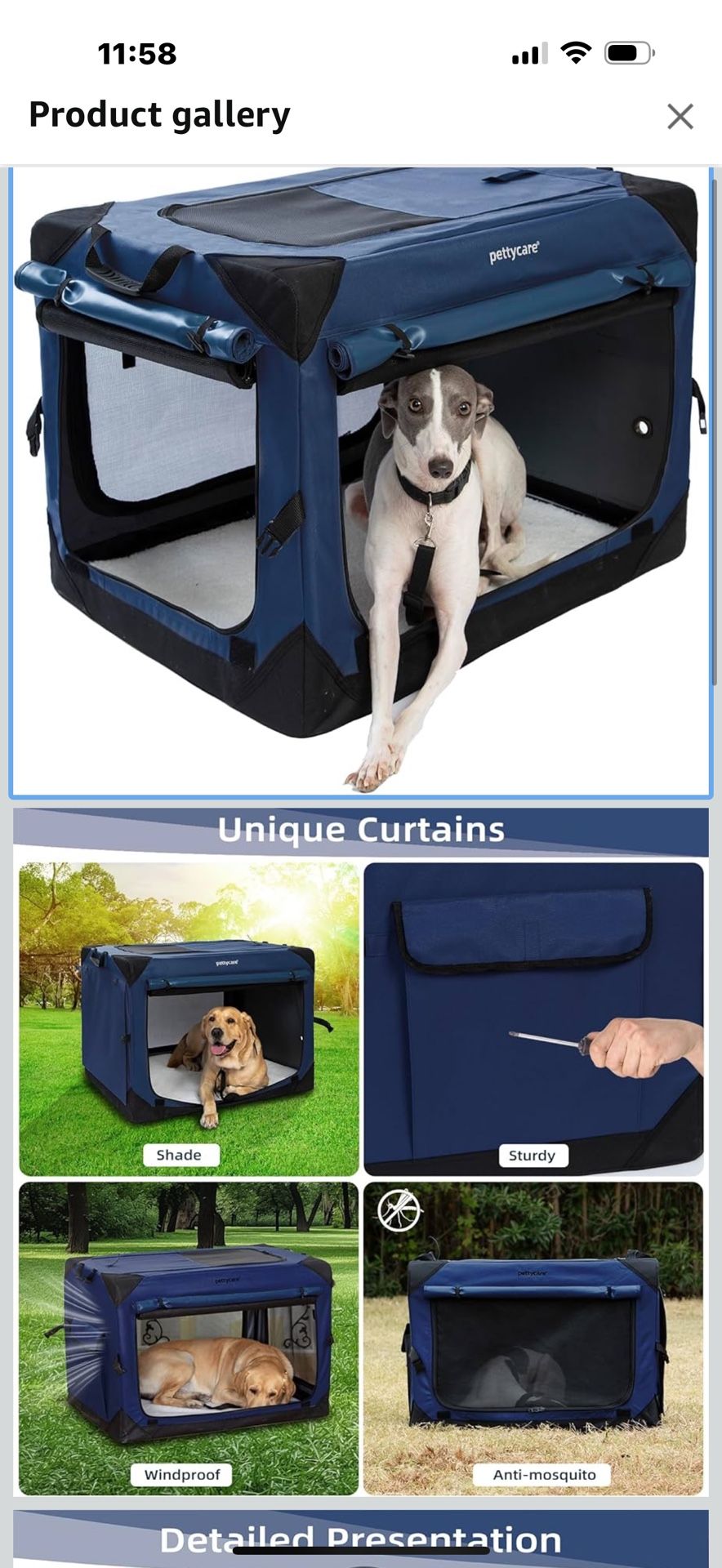 Dog Crate Carrier Traveling. Amazon $79