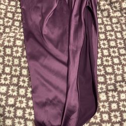 Purple Slit Leg Dress 