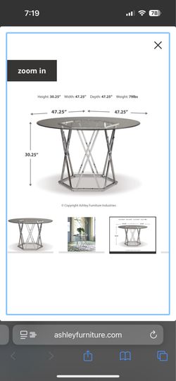 Glass table & chairs