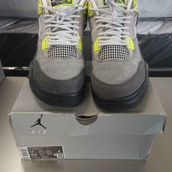 Nike Air Jordan 4 Retro SE Neon 95 Sneakers Shoes Size 12