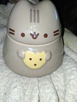 Pusheen Cat Ceramic Cookie Jar