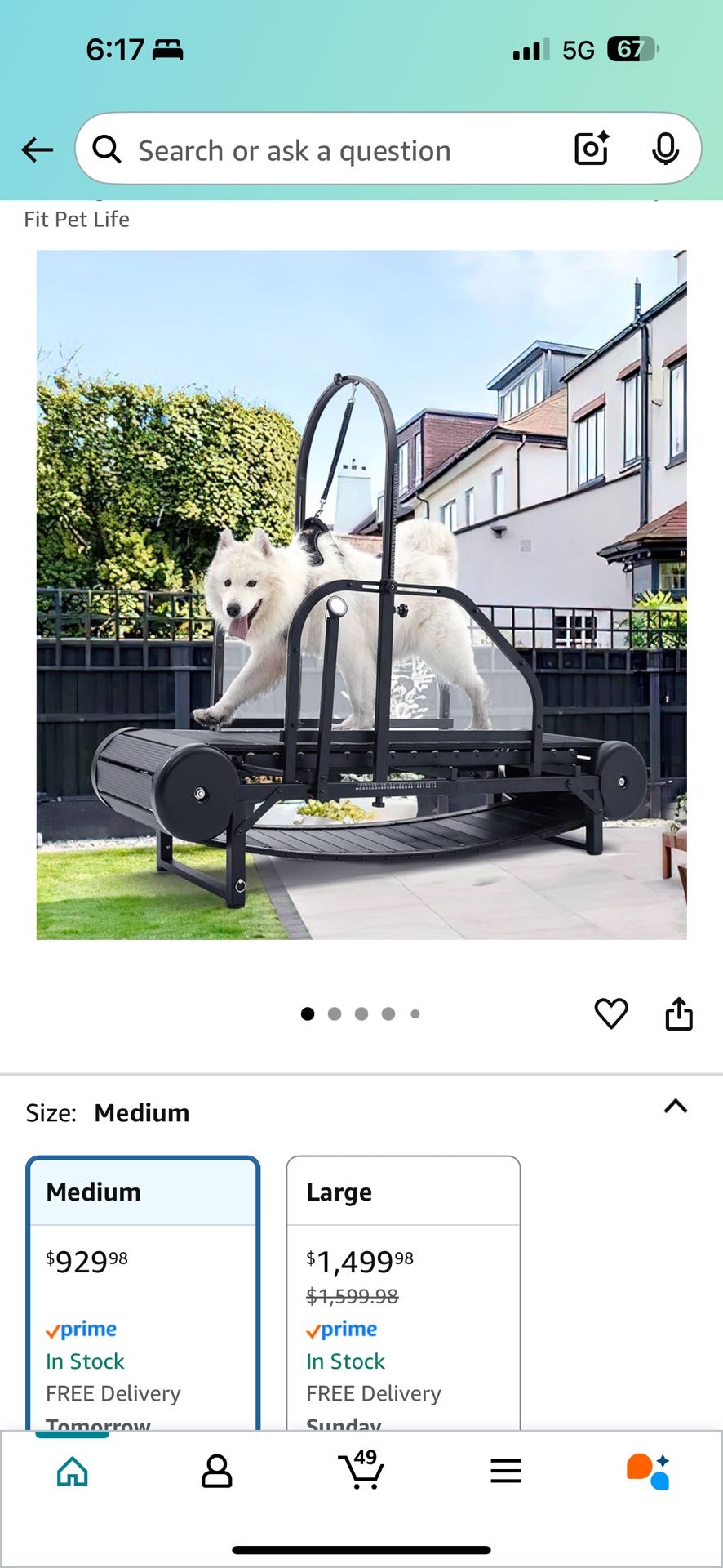 Dog Treadmill For Large/Medium Dog