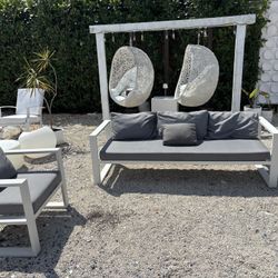 Outdoor Patio Aluminum Sofa Set 