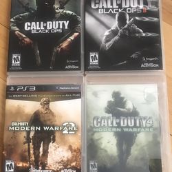 Call Of Duty FOUR GAMES - Black Ops & Modern Warfare PS3 Playstation 3