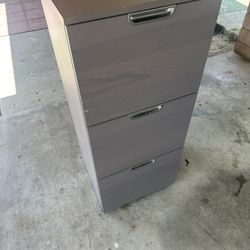 IKEA Galant Big 3 Drawer W Combo Lock File Cabinet Storage Space Modern Gray Color