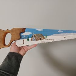 Small Painted Saw