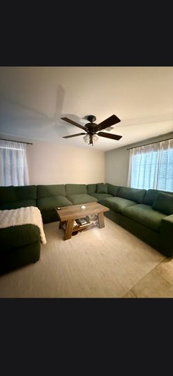 Living Spaces 7 Piece Modular Sectional Sofa Couch - 8 mos old - Like New
