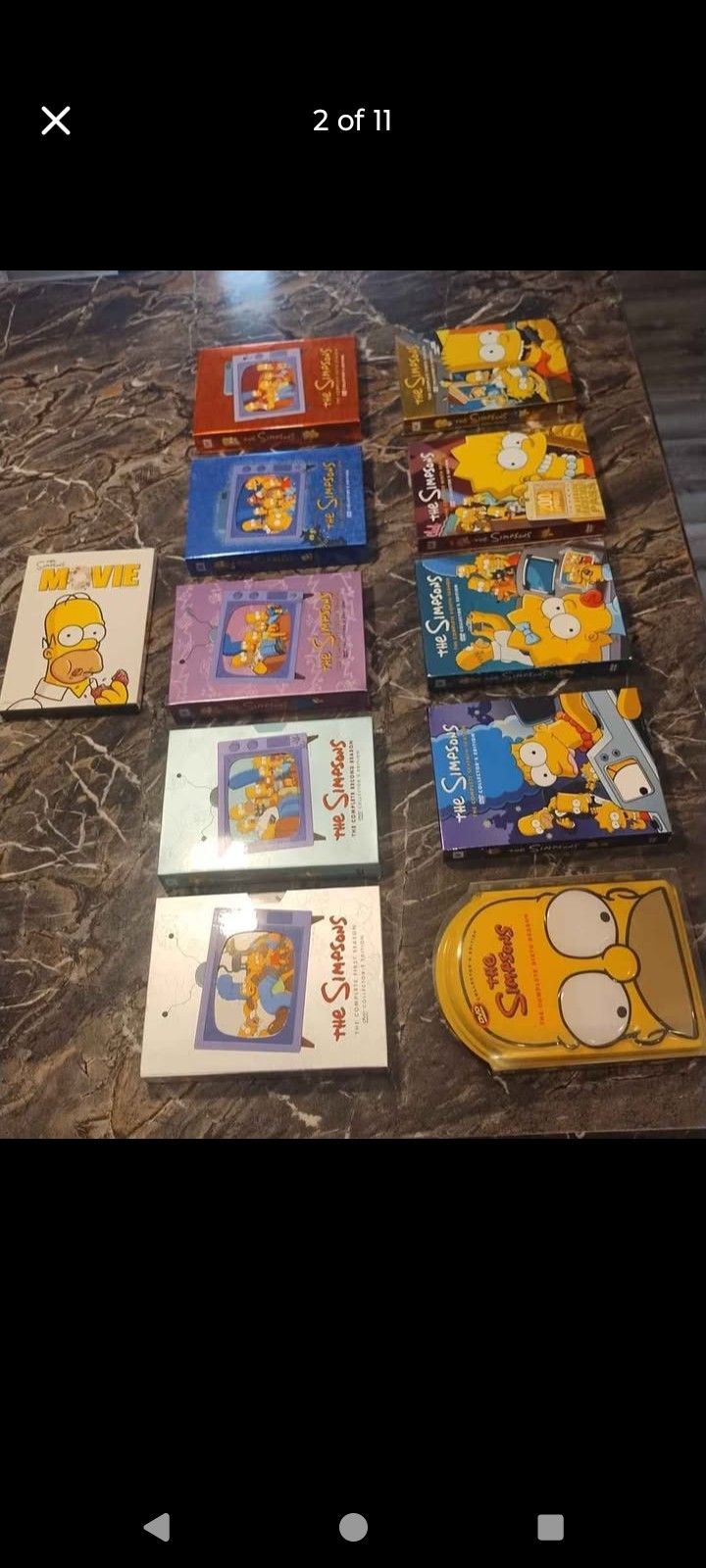 Complete set of Collectors edition Simpson dvd collection