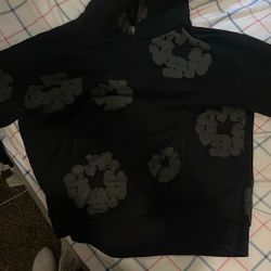 Denim Tear Hoodie All Black