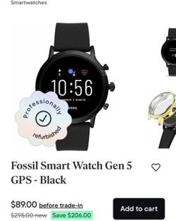 Fossil Smart Watch gen 5 gps