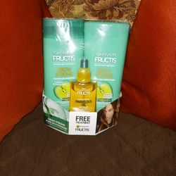 Garnier Fructis Shampoo And Conditioner Plus Hair Treatments Oil $15