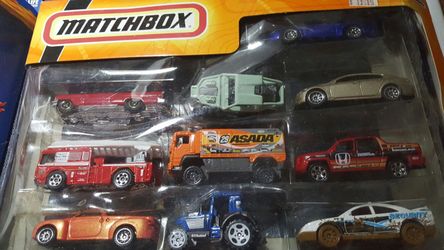 10 pack matchbox cars