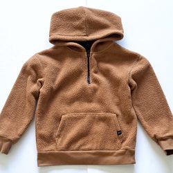 Art Class Kid's Fleece Pull-Over Hoodie (XS) Tan