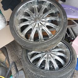 20" Barhgini Rims And Tires 5 Lug Universal $350 Obo
