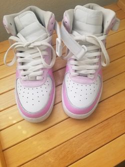 Custom Painted Nike Air Force 1 Mid - Youth 7 / Women's 8.5