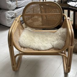 Cane Large Lounge Chair 
