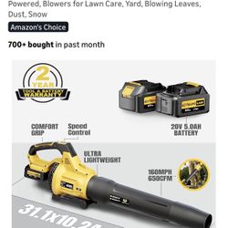 GEVEELIFE Leaf Blower Cordless