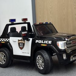 GMC Kids Ride On Police Car-LICENCED- 24V- 2 Seater