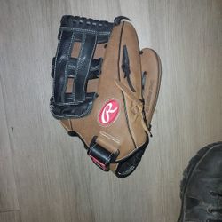 Rawlings 13" Premium D130HDB Right Hand Throw Leather Baseball Outfielders Glove