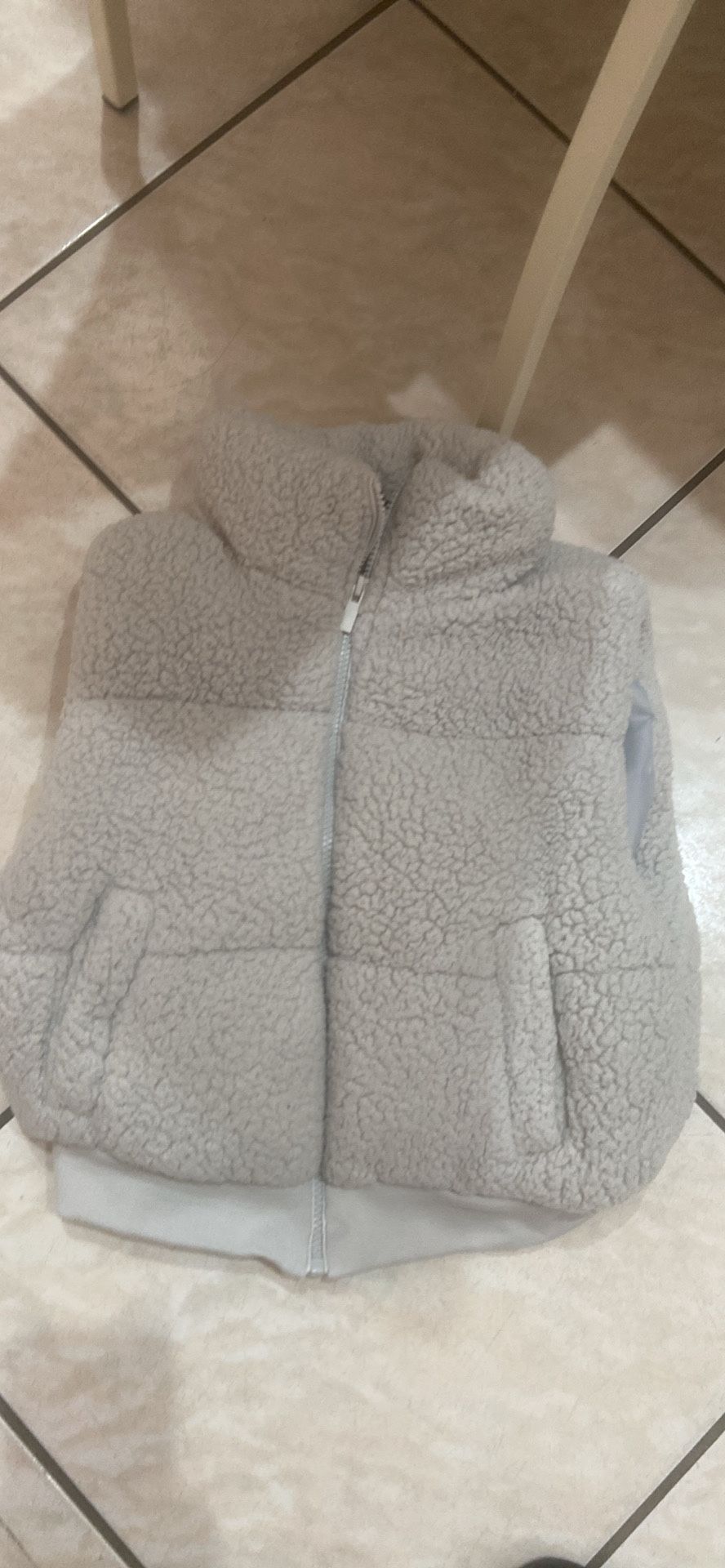Size Small Sherpa Plush Vest 