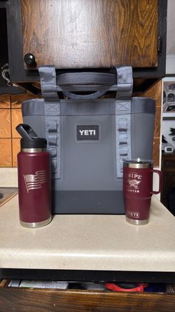 Yeti Camino 35 and Tumbler with Rumbler Mug