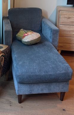 Bradley II Denim Chaise Lounge
