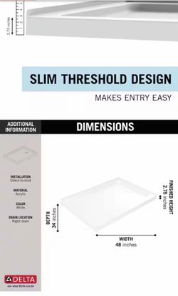Corner Shower Pan Base