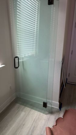 Tempered Shower Glass Door Set