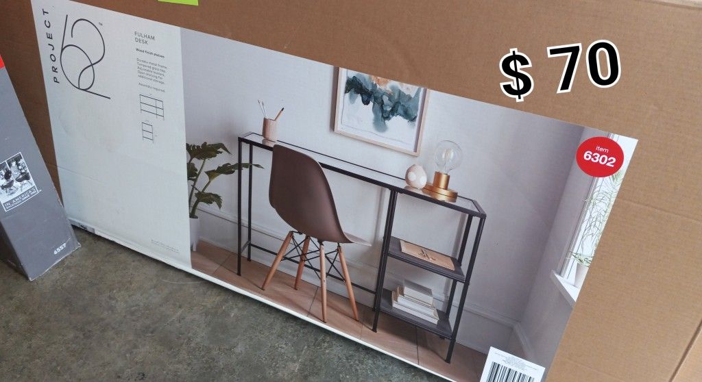 Brand New Fulham Glass Writting Desk