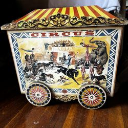 Antique circus chest