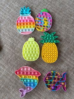 Pop It Fidget Toys Set of 6