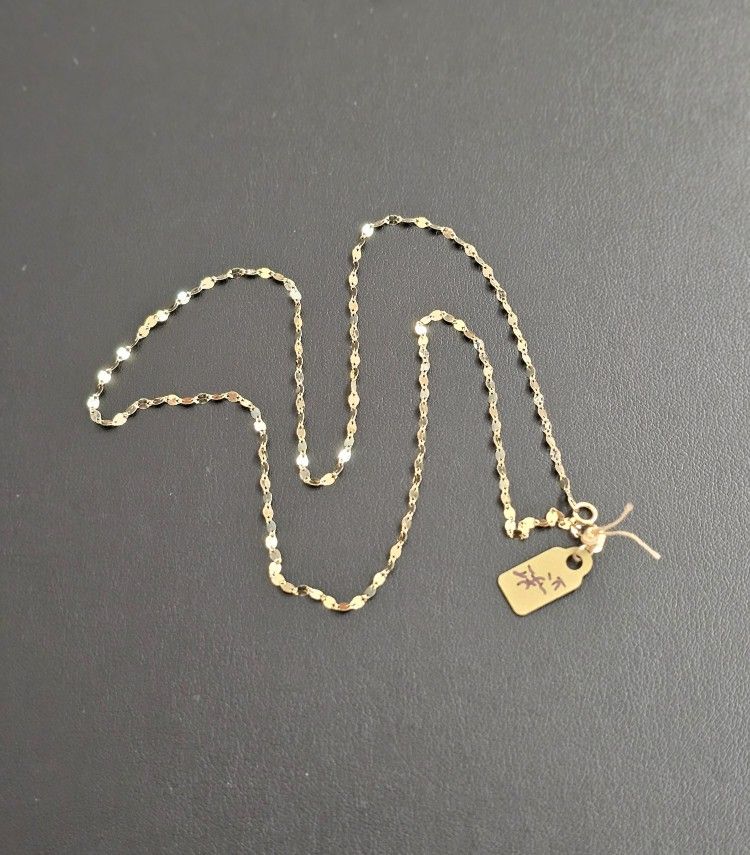14k Gold Necklace 18 Inch
