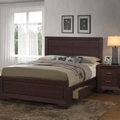 4 Piece Queen Bedroom Set Queen Bed Frame With Dresser Mirror And Nightstand