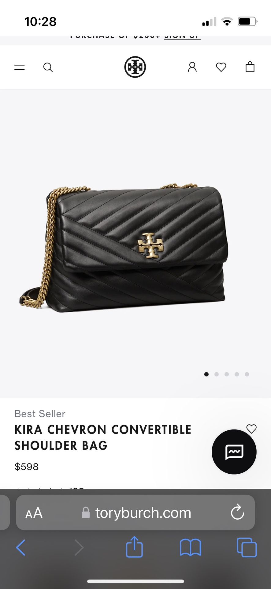 NWT! Tory Burch Thea Mini Web Shoulder Bag Crossbody Pebbled Leather Tassel  NWT for Sale in Carlsbad, CA - OfferUp