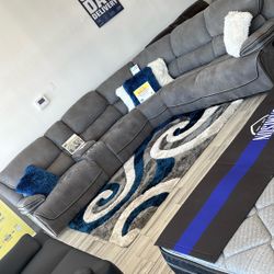 Winter Clearance Sale. Alejandro Gray Reclining Sectional Only $1399. Easy Finance Option. Same-Day Delivery.