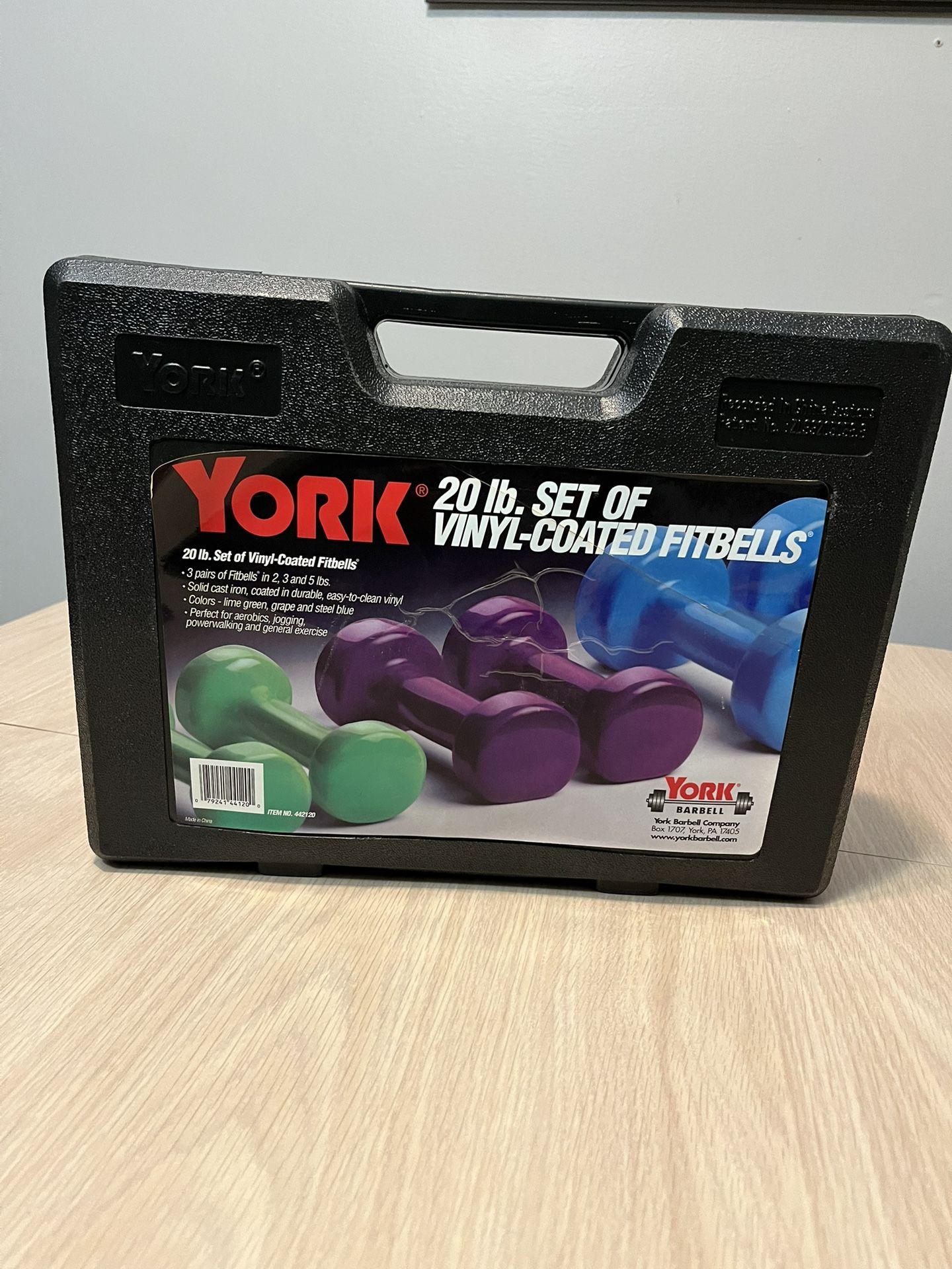 York By Barbell 20 Lbs Weights Set